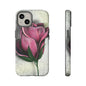 Rose Phone Case – Tough Cases, Floral Phone Cover, Gift for Her, Minimalist Design, Nature Lover's Accessory, Birthday Gift Idea