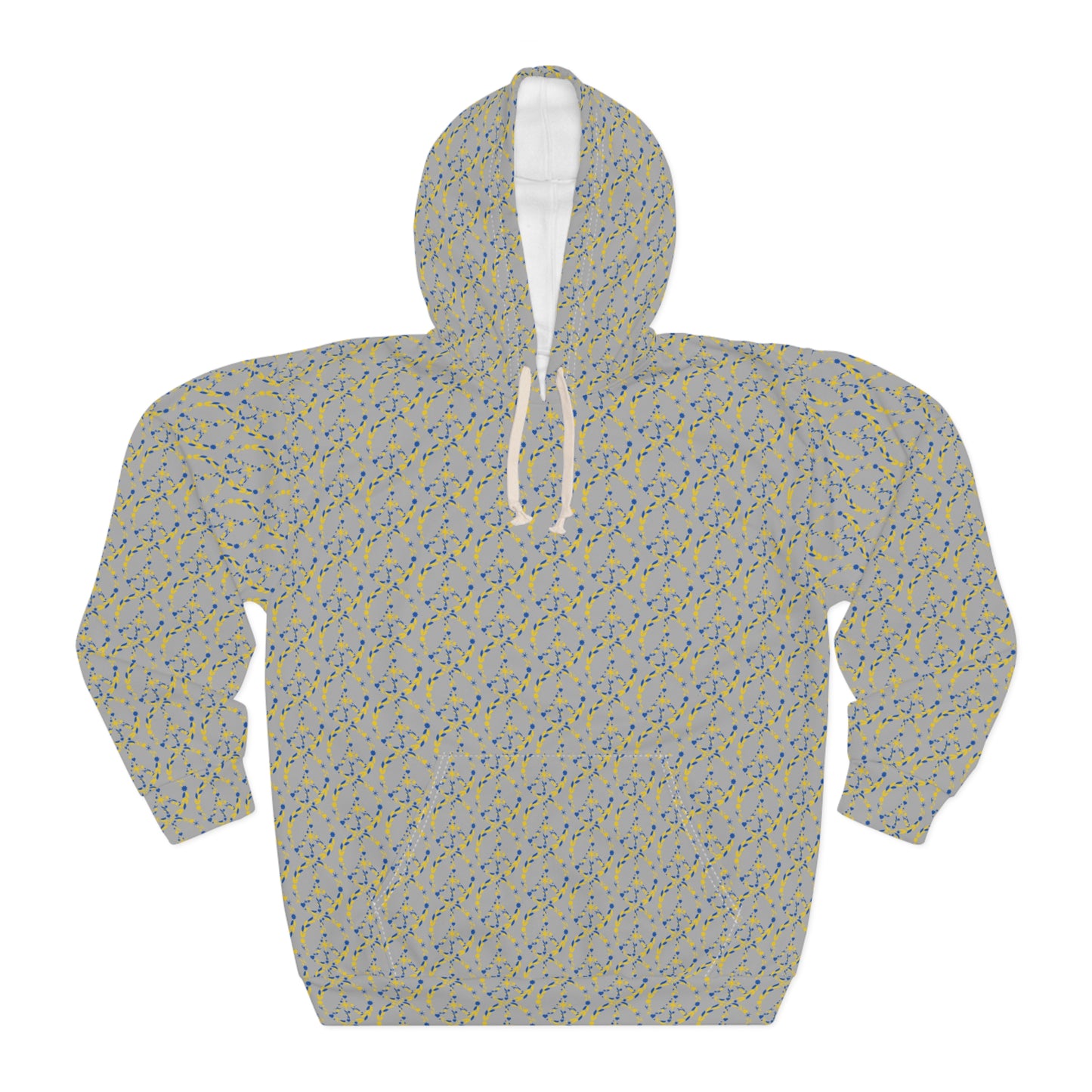 Unisex Pullover Hoodie - Cozy Peach Pattern, Perfect for Casual Wear, Gift for Friends, Spring Fashion, Cozy Lounge Wear