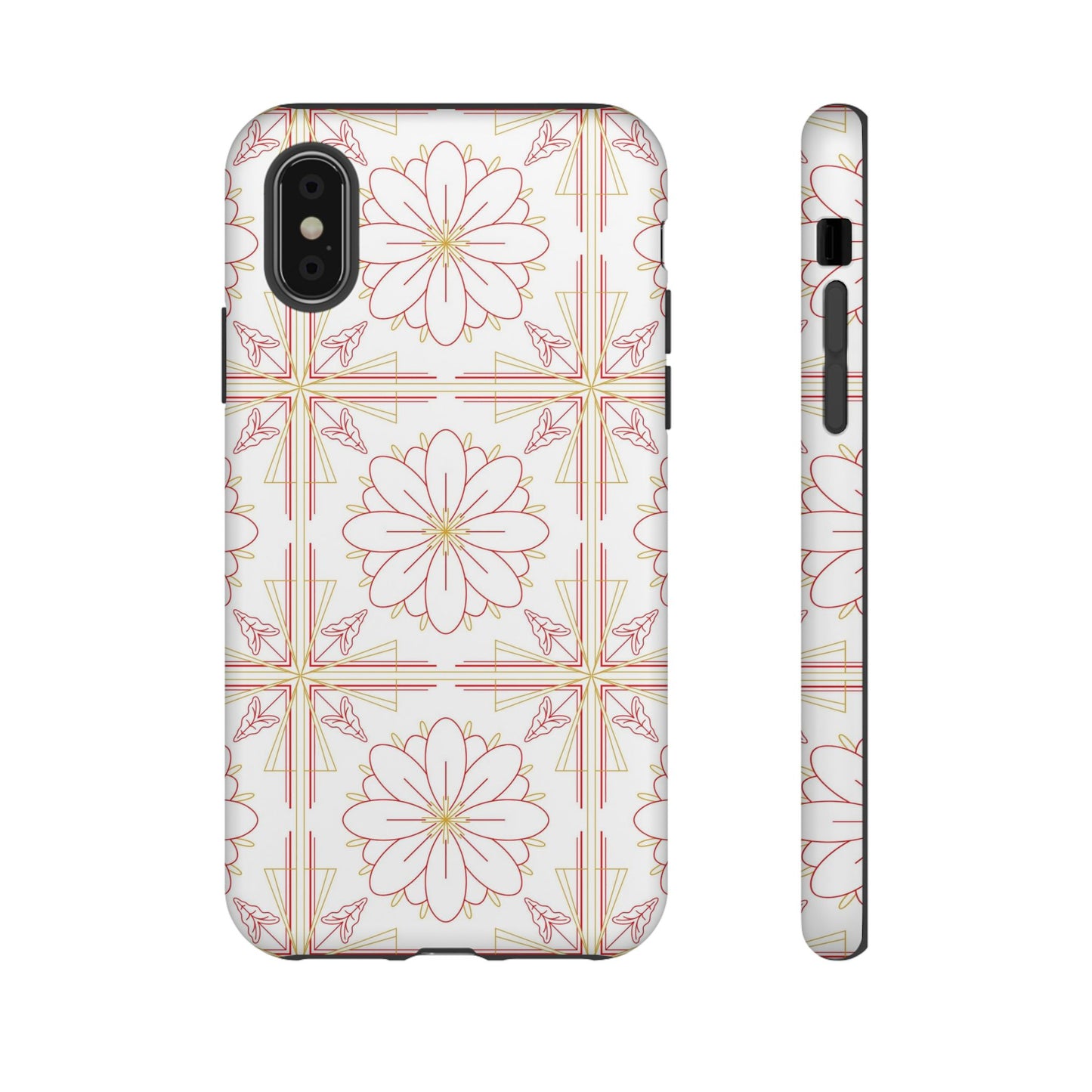 Floral Pattern Phone Case - Stylish Tough Case, Flower Design, Cute Mobile Cover, Phone Accessory, Gift for Her, Spring Style
