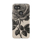 Black Rose Phone Case, Tough Cases with Floral Design, Elegant Tech Accessory, Gift for Flower Lovers, Stylish Protection