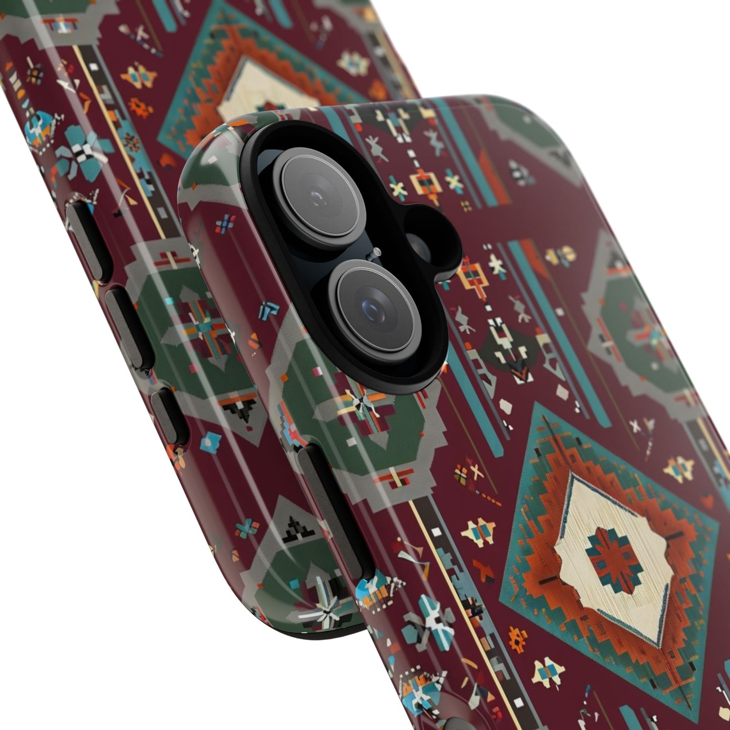 Tribal Pattern Phone Case - Boho Chic, Tough Durable Cover, Stylish Tech Accessory, Gift for Him/Her, Festival Essentials