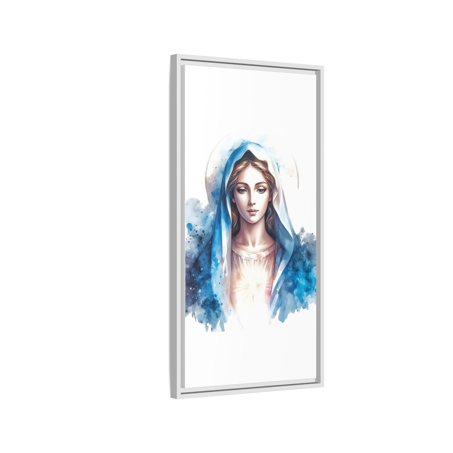 Framed Canvas Art Print, Spiritual Decor, Religious Artwork, Wall Decor, Gift for Faith, Elegant Home Decoration