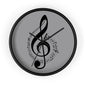Musical Notes Wall Clock, Perfect Gift for Musicians, Home Decor
