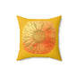 Sunflower Decorative Pillow, Bright Yellow Floral Cushion, Home Décor, Living Room Accent, Gift for Garden Lovers, Spring Decor