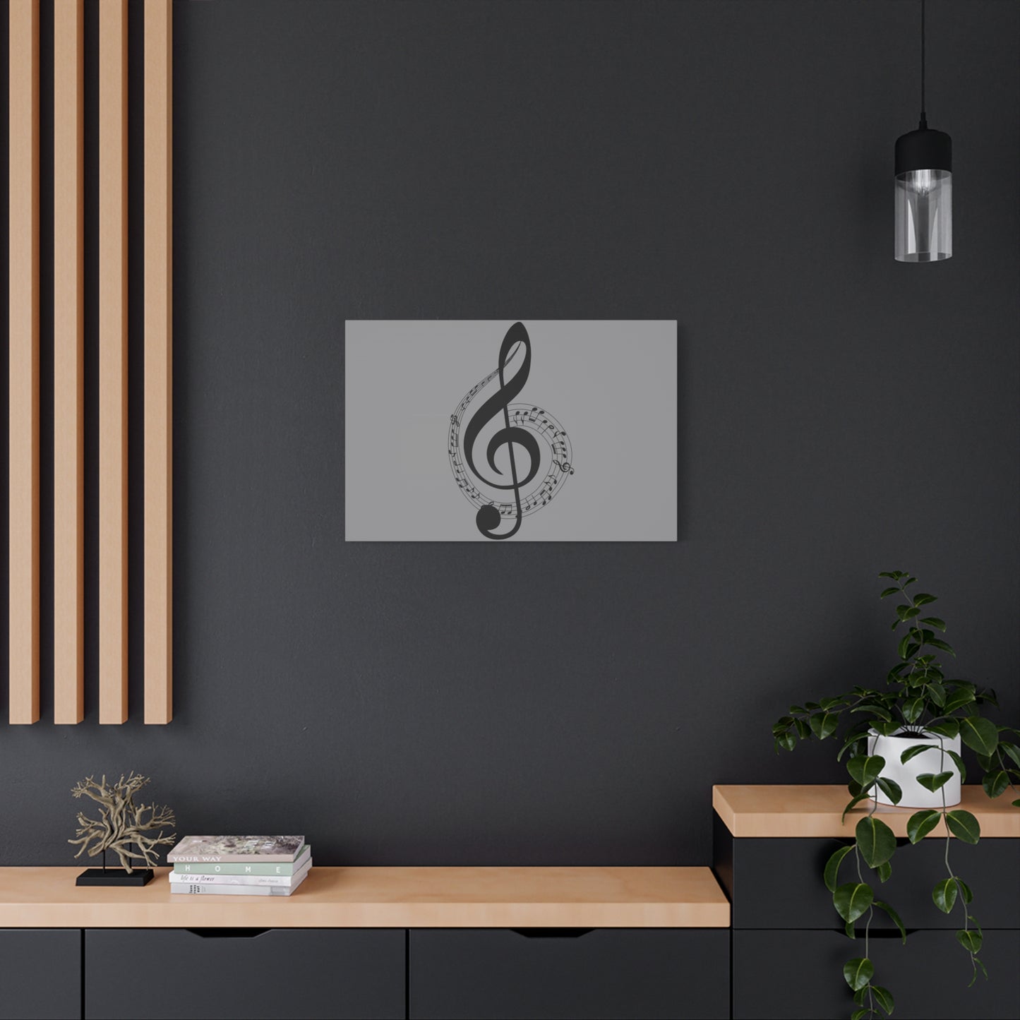 Musical Notes Canvas Print, Wall Art for Musicians, Music Lovers, Home Decor, Gift for Music Teacher, Birthday, Housewarming