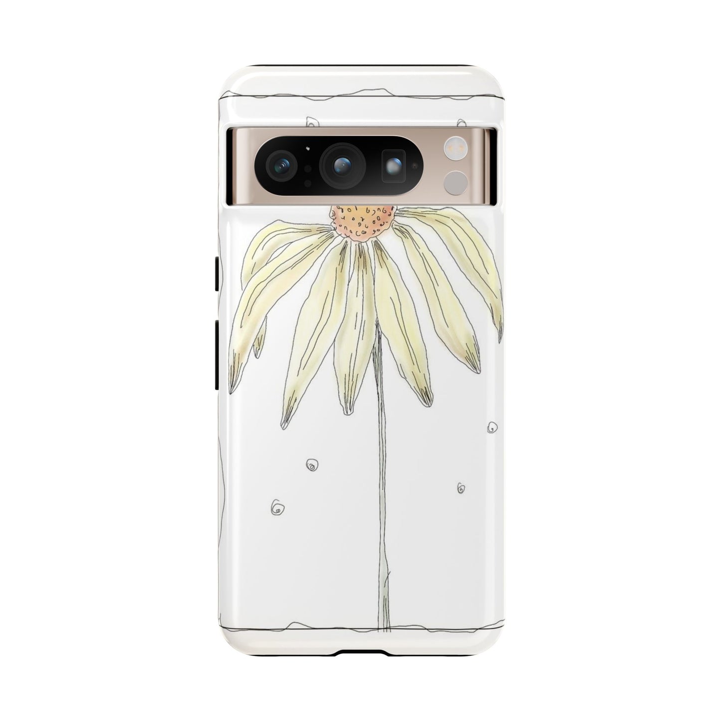 Flower Phone Case with Delicate Design, Tough Phone Cover, Nature Lover Gift, Floral Tech Accessory, Stylish Phone Protection