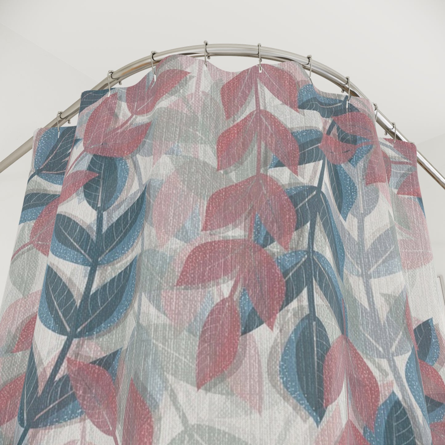 Boho Floral Shower Curtains, Nature-Inspired Bathroom Decor, Ocean Vibes, Ideal for Home Renovation, Gift for All Occasions