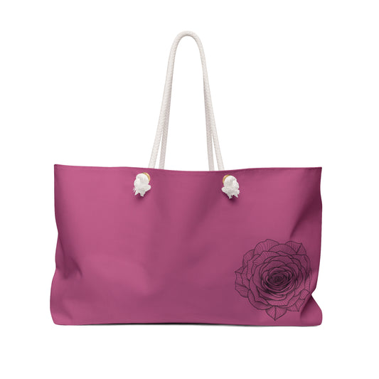 Elegant Floral Weekender Bag, Travel Tote, Rose Design, Beach Bag, Gym Bag, Perfect for Getaways, Gifts for Her