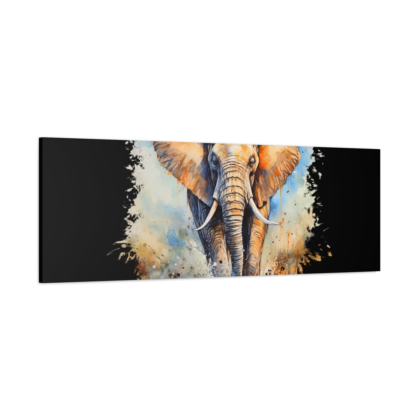 Matte Canvas, Stretched, 1.25" - Elephant