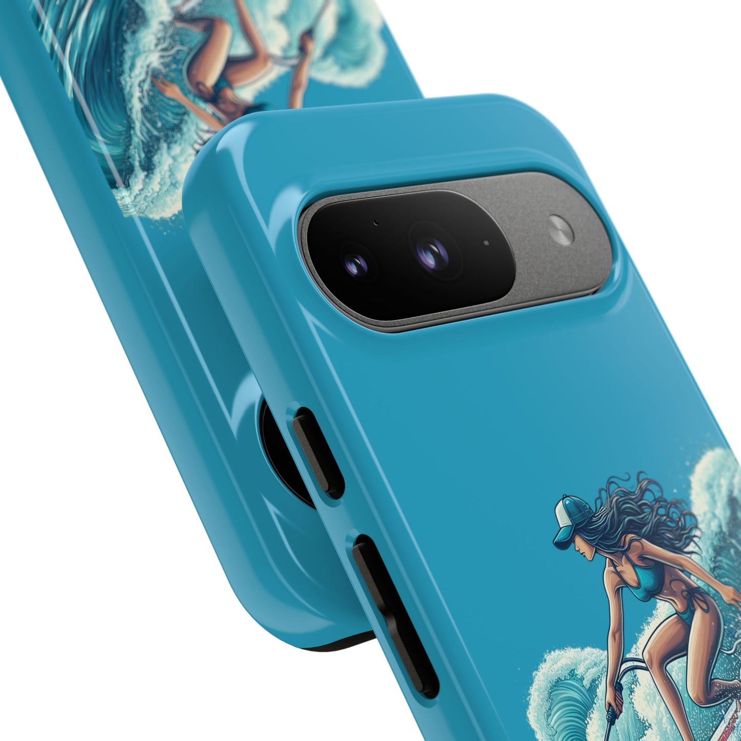 Surfing Phone Case, Coastal Vibes Phone Cover, Tough Cases for Beach Lovers, Ocean Art Phone Accessories, Summer Gift Idea
