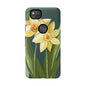Floral Phone Case - Yellow Daffodil Design, Tough Phone Cover, Spring Decor, Floral Gift, Nature-Inspired Accessories