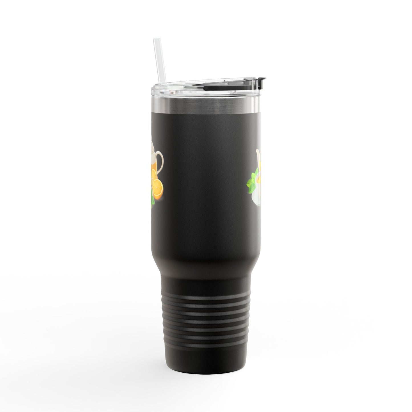 Lemonade Insulated Travel Mug, Perfect for Hot Drinks, Summer Picnics, Outdoor Adventures, Gifts for Tea Lovers, 40oz