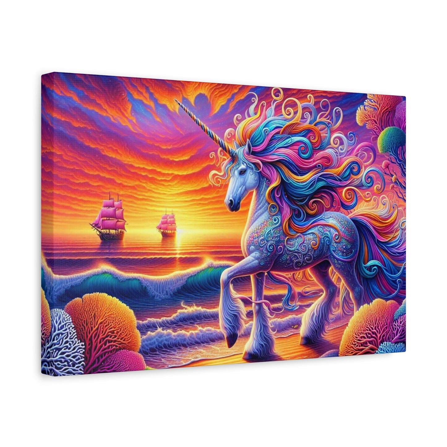 Matte Canvas, Stretched, 1.25"  Unicorn