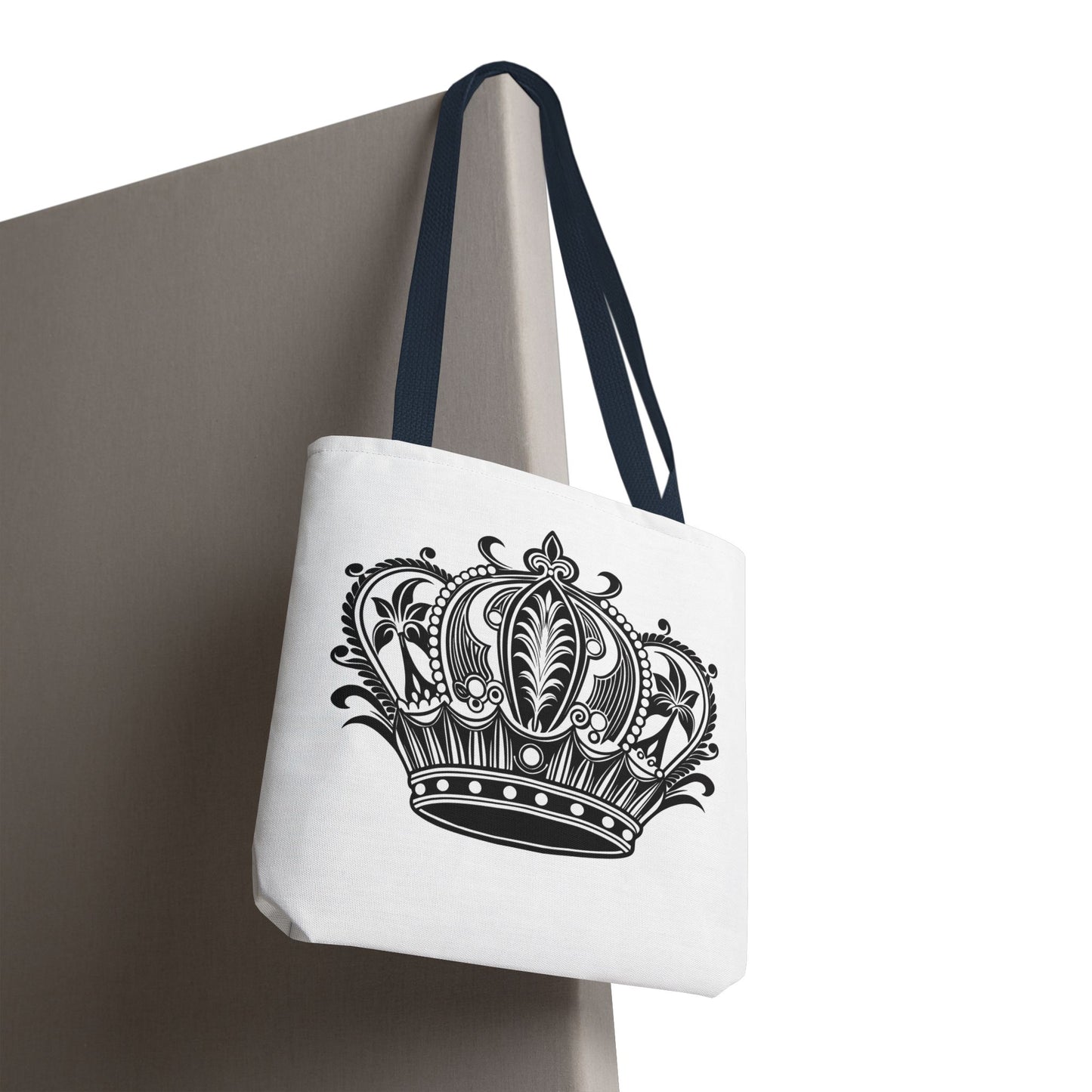 Crown Design Tote Bag, Royal Style Shopping Tote, Chic Grocery Bag, Gift for Her, Fashionable Accessories
