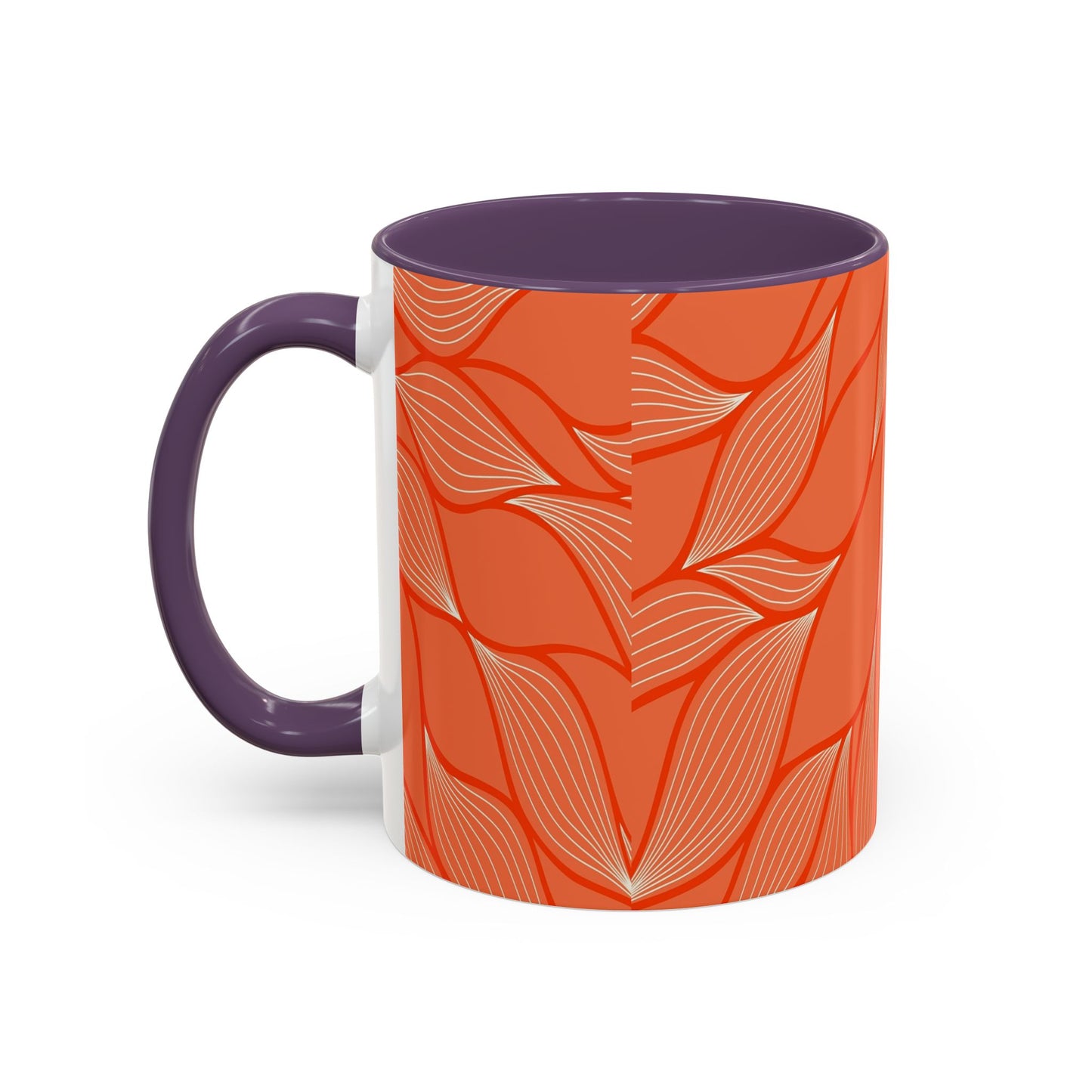Stylish Accent Coffee Mug, Floral Pattern Drinkware, Unique Gift for Coffee Lovers, Home Decor, Kitchenware, Vibrant Design
