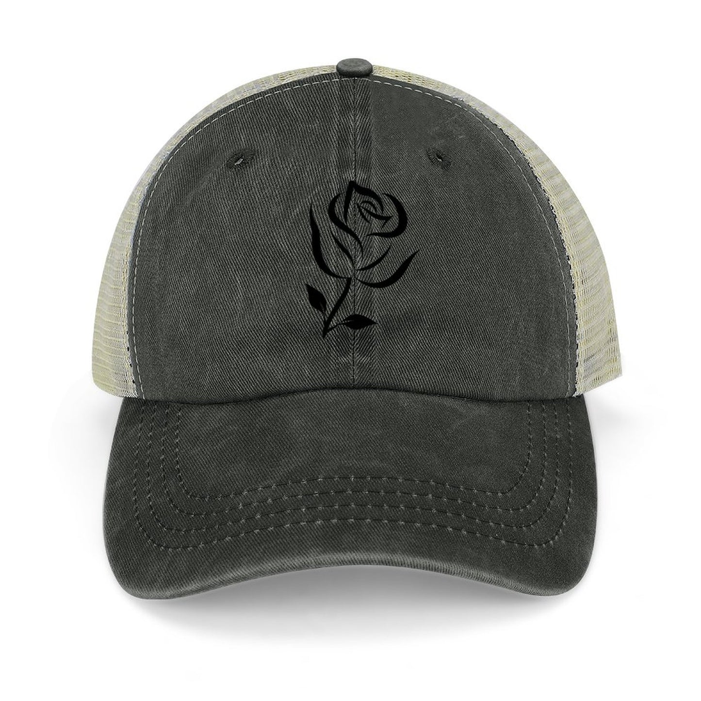 Cotton Trucker Hat for Casual Style - Rose