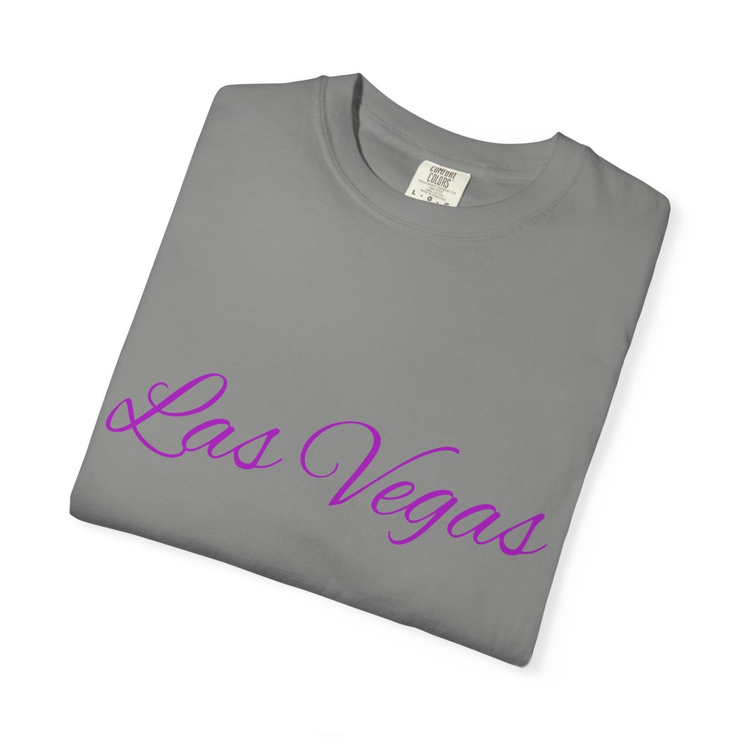 Las Vegas Floral Unisex Garment-Dyed T-Shirt | Vacation Tee, Travel Shirt, Summer Outfit, Gift for Travelers, Retro Las Vegas Design
