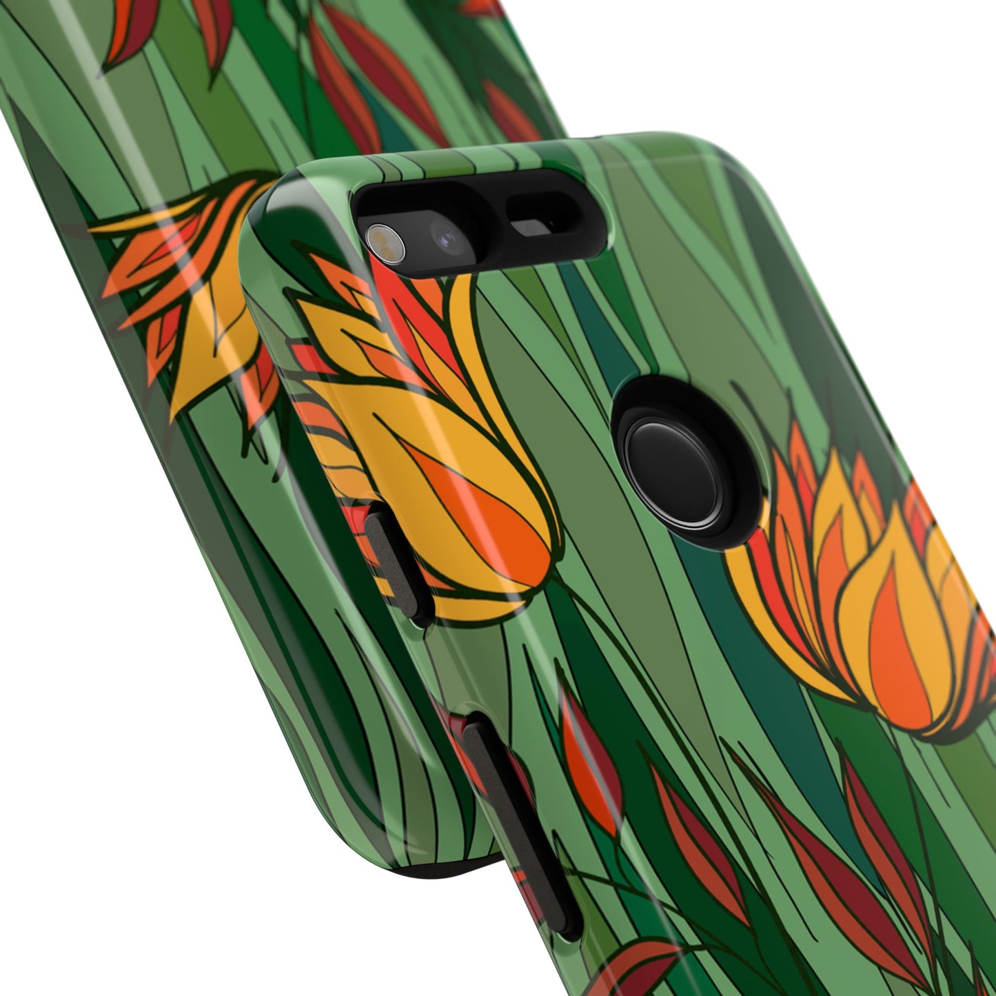 Vibrant Floral Phone Case, Nature-Inspired Tough Case, Eco-Friendly Cover, Unique Gift for Nature Lovers, Spring Decor