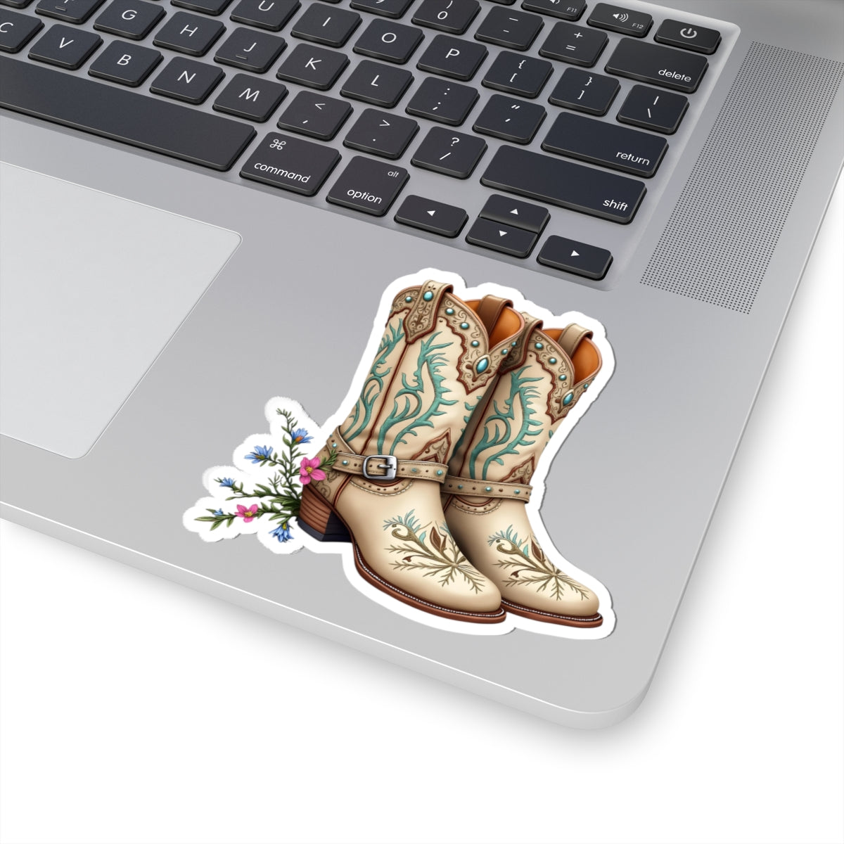 Cowboy Boot Kiss-Cut Stickers - Western Decor, Cute Gifts for Country Lovers, Laptop Stickers, Phone Case Accessories