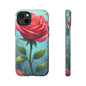 Floral Phone Case, Tough Cases with Elegant Rose Design, Stylish iPhone Cover, Rose Flower Gift for Nature Lovers, Unique Mobile Accessories