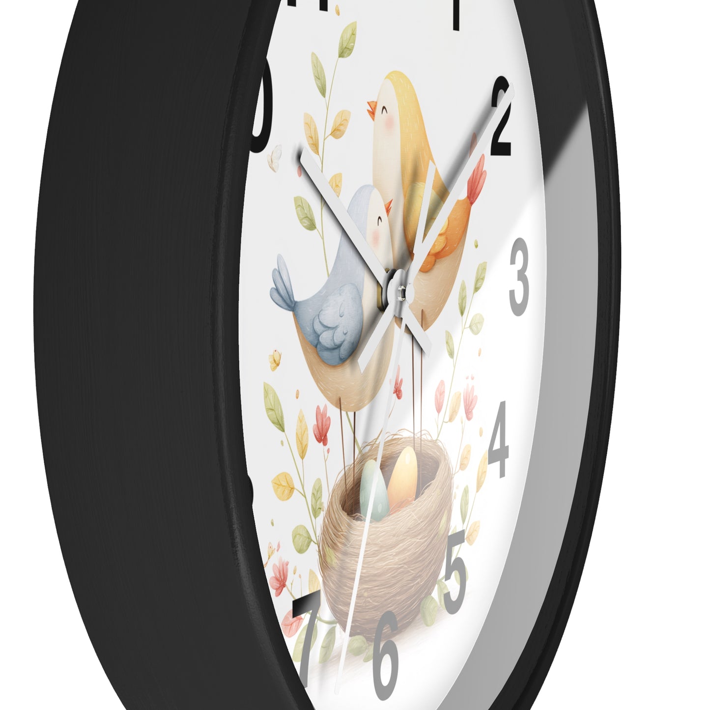 Charming Bird Nest Wall Clock | Nature-Inspired Decor, Gift for Bird Lovers, Home Decoration, Springtime Gift, Unique Wall Art