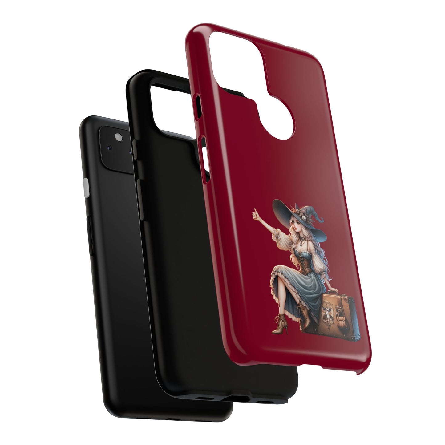Witchy Phone Case - Magical, Durable - Halloween Gift, Cosplay Accessory, Cute Witch Design