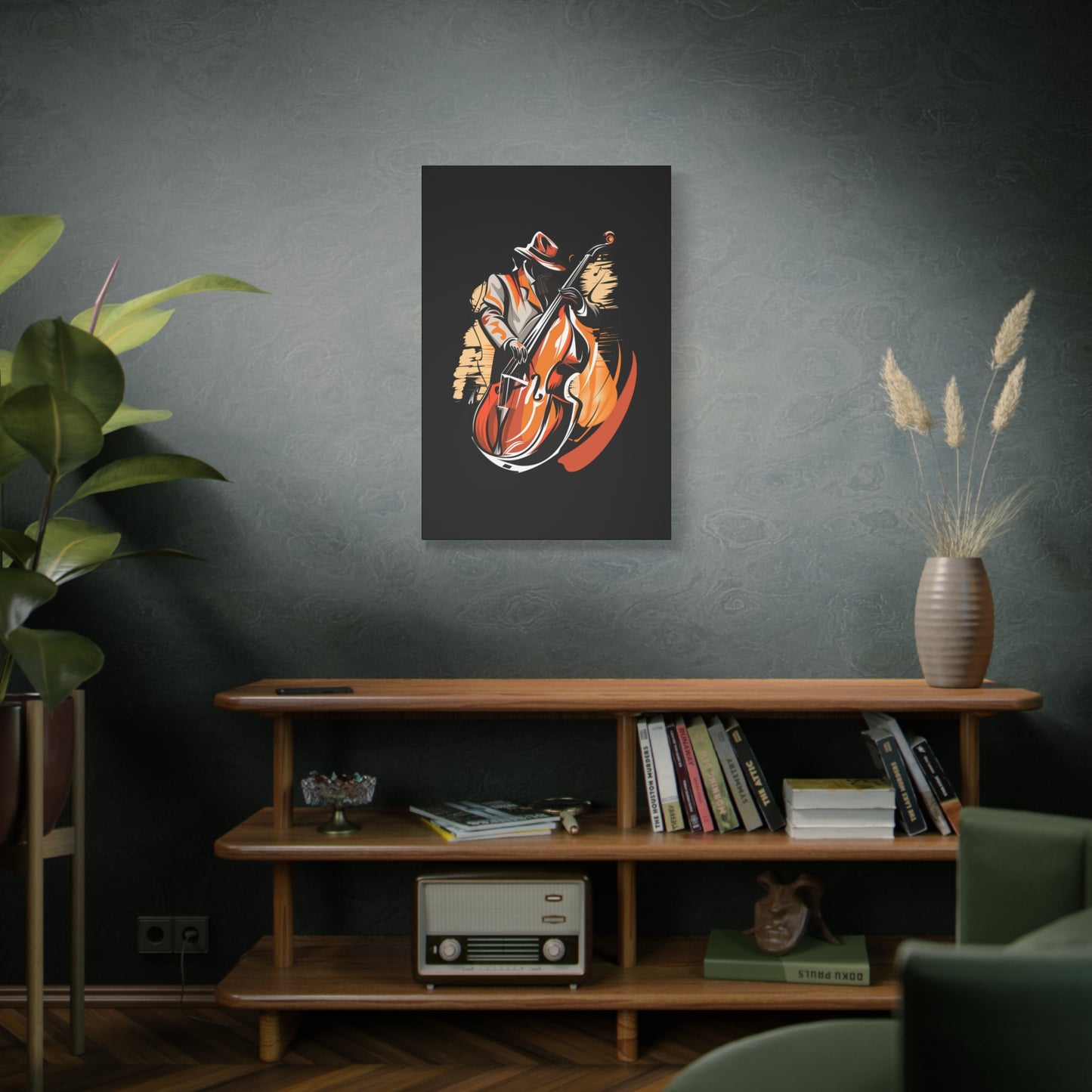 Matte Canvas, Stretched, 1.25" - Bass Player