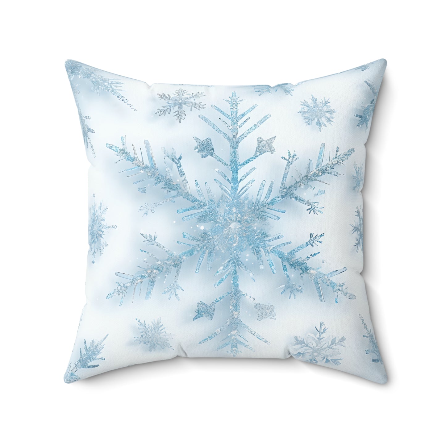 Winter Snowflake Decorative Pillow, Cozy Home Accent, Perfect Holiday Gift, Winter Decor, Snowflake Print Pillow