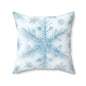 Winter Snowflake Decorative Pillow, Cozy Home Accent, Perfect Holiday Gift, Winter Decor, Snowflake Print Pillow