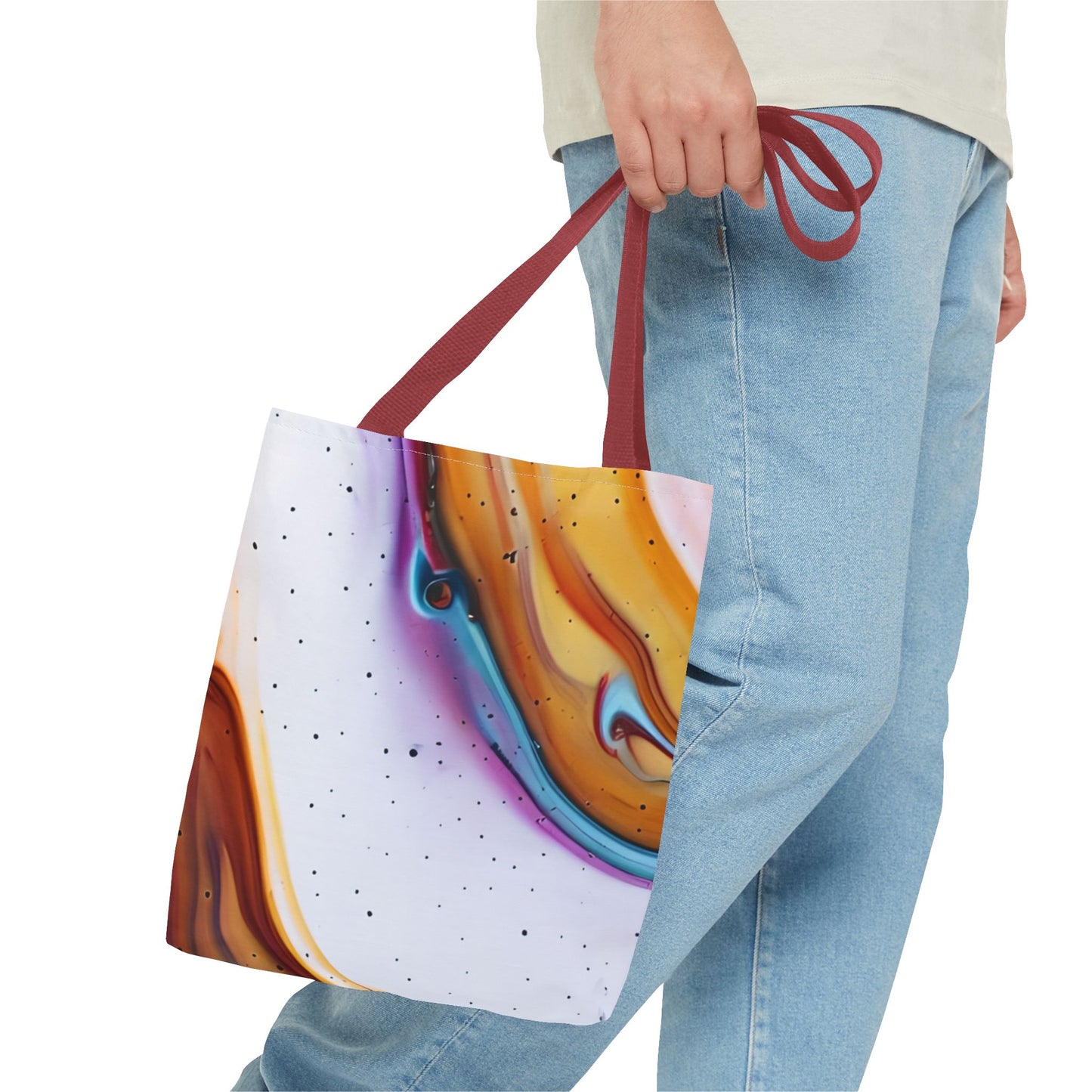 Colorful Abstract Tote Bag | Art Bags for Women, Reusable Shopping Bag