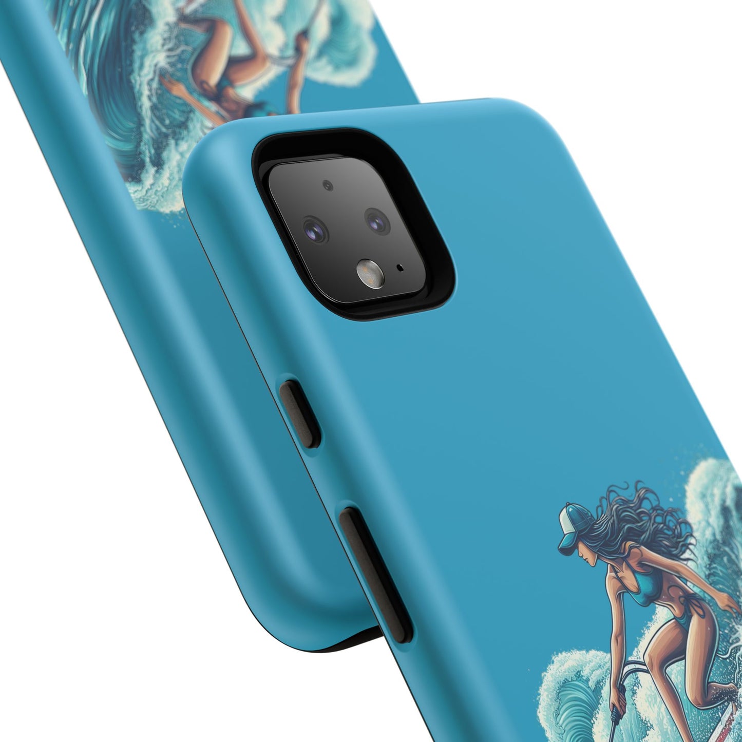 Surfing Phone Case, Coastal Vibes Phone Cover, Tough Cases for Beach Lovers, Ocean Art Phone Accessories, Summer Gift Idea