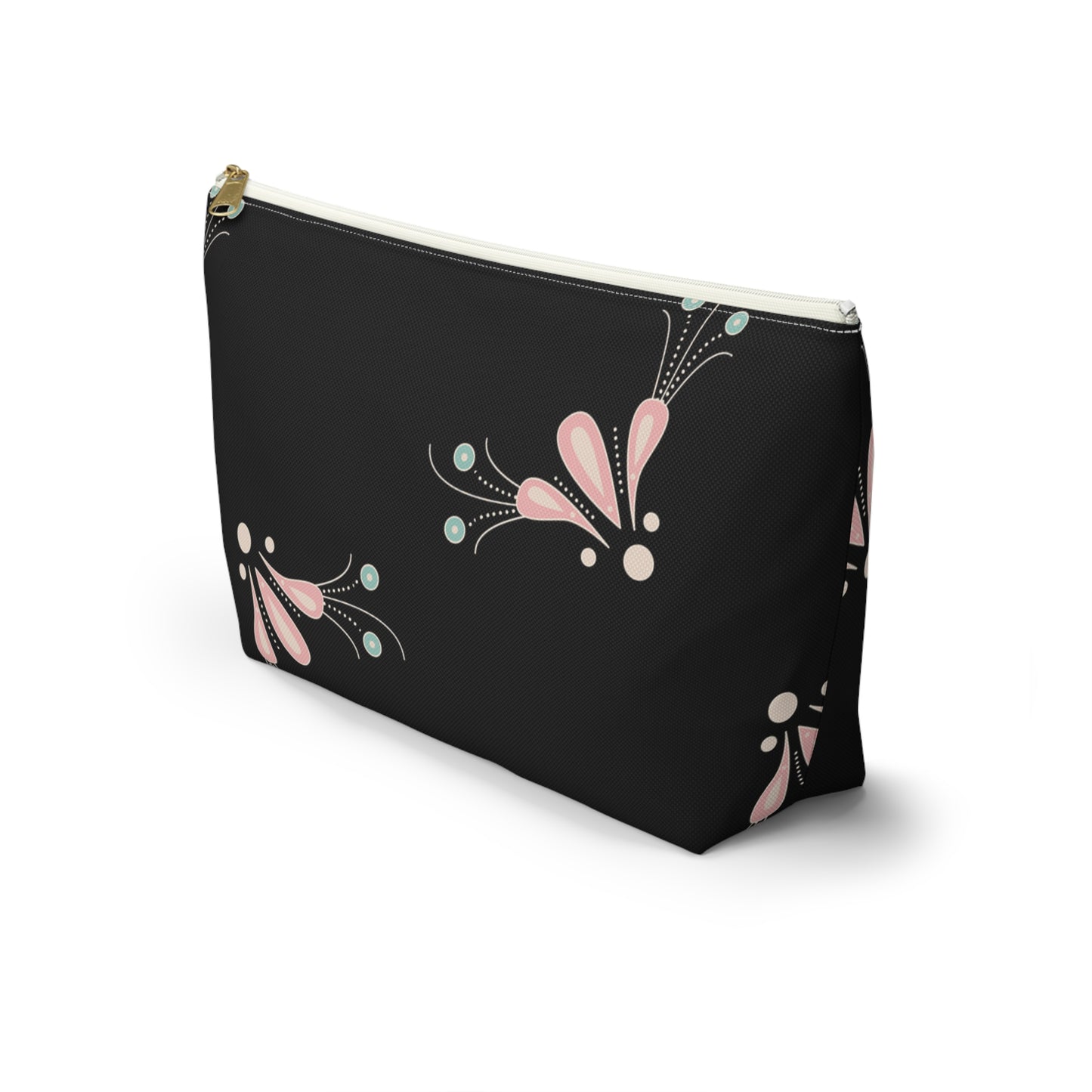 Chic Cosmetic Bag, Stylish Accessory Pouch, Makeup Organizer, Gift for Her, Floral Print Travel Case