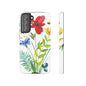 Floral Watercolor Tough Phone Case — Wildflower Bouquet Protective Cover