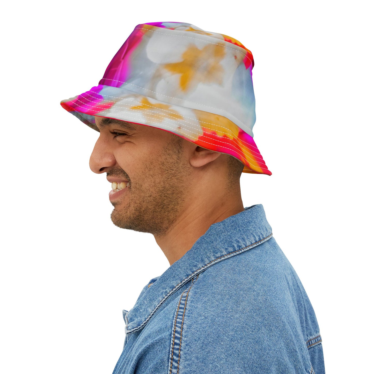 Vibrant Floral Bucket Hat, Stylish Summer Accessory, Beach Wear, Festival Hat, Outdoor Sun Protection, Gift for Nature Lovers