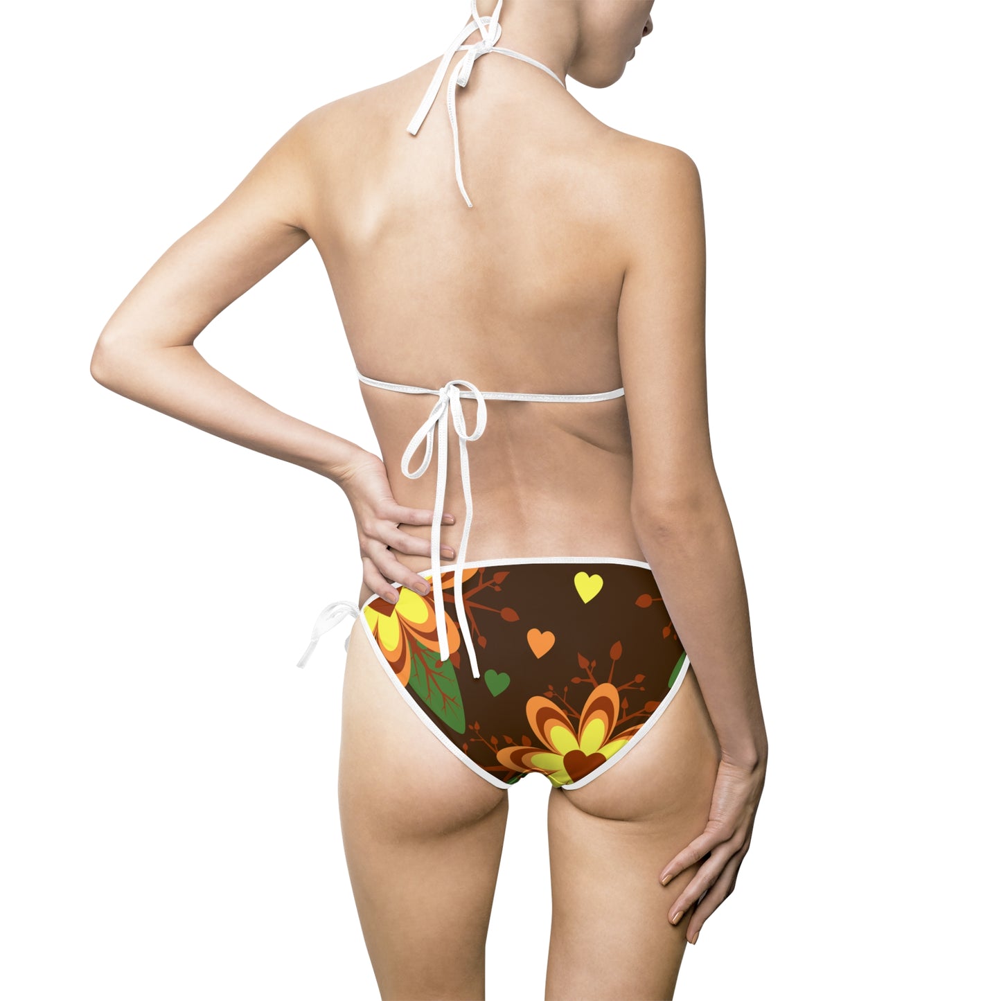 Vibrant Floral Women's Bikini Set, Swimwear, Beach Vacation, Summer Fun, Pool Party, Gift for Her