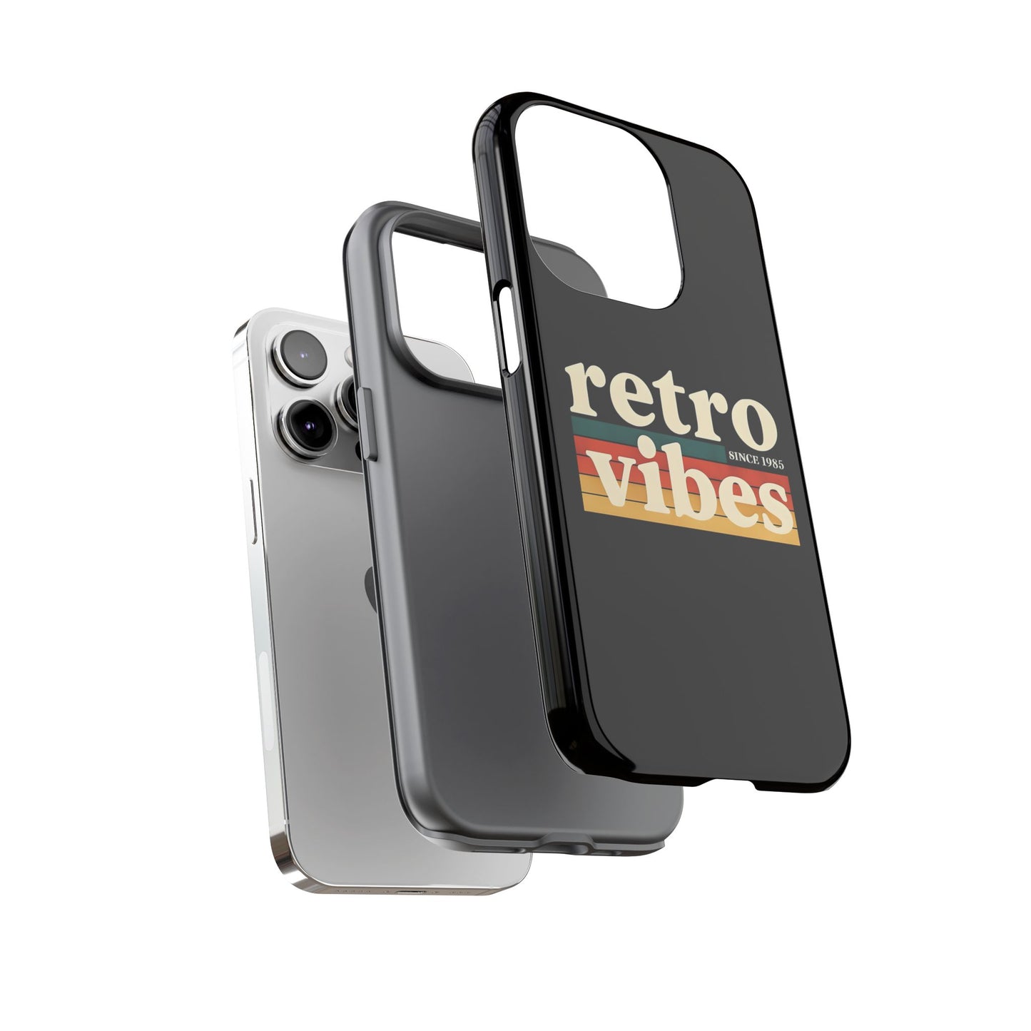 Retro Vibes Phone Case, Tough Phone Cover, Vintage Style Case, Gift for Music Lovers, Retro Aesthetic Accessory