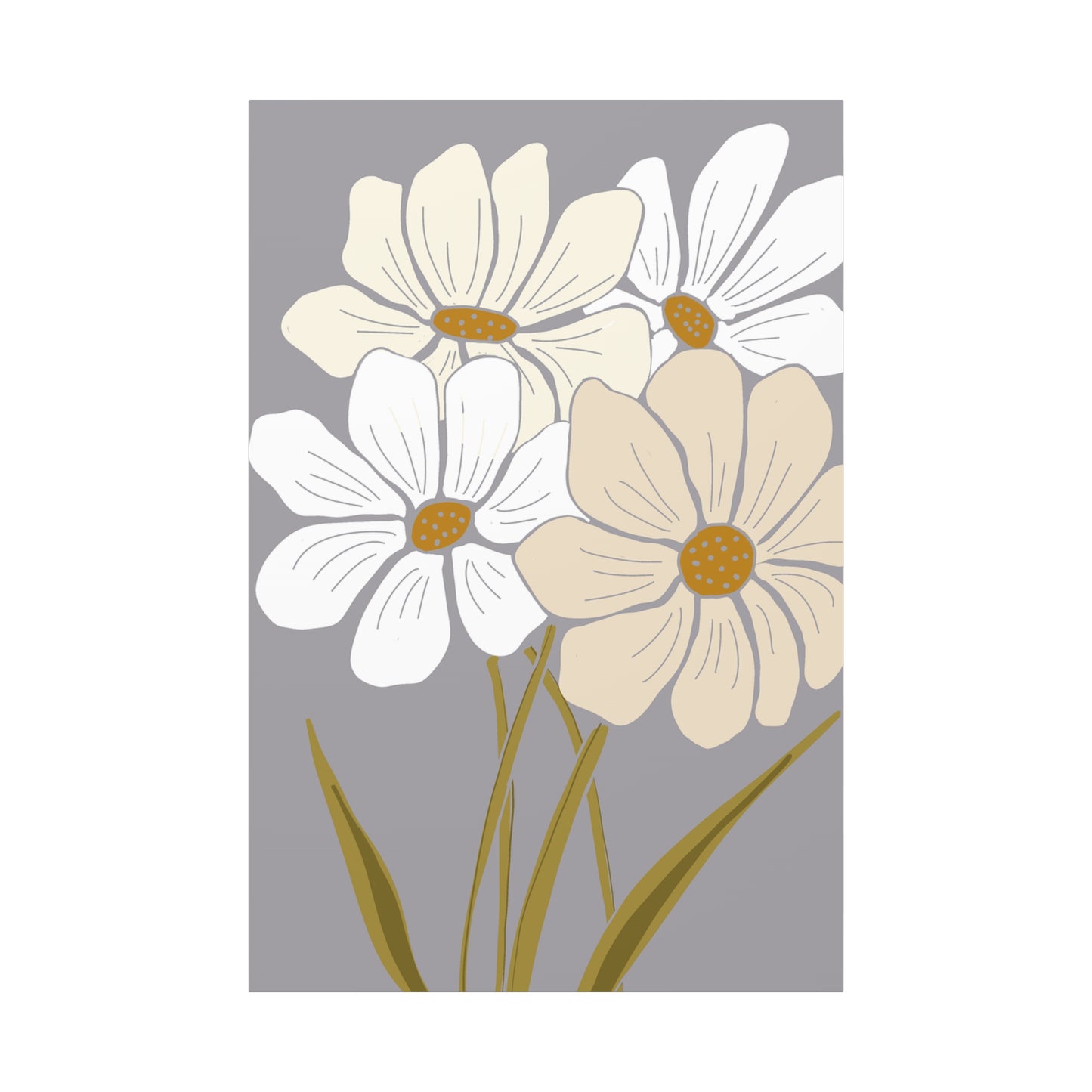 Copy of Copy of Matte Canvas, Stretched, 1.25" Tulips Pink and Purple Flowers