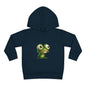 Whimsical Toddler Frog Pullover Hoodie, Cute Kids Fleece Sweater, Playful Toddler Clothing, Children's Gift, Animal Lover Apparel
