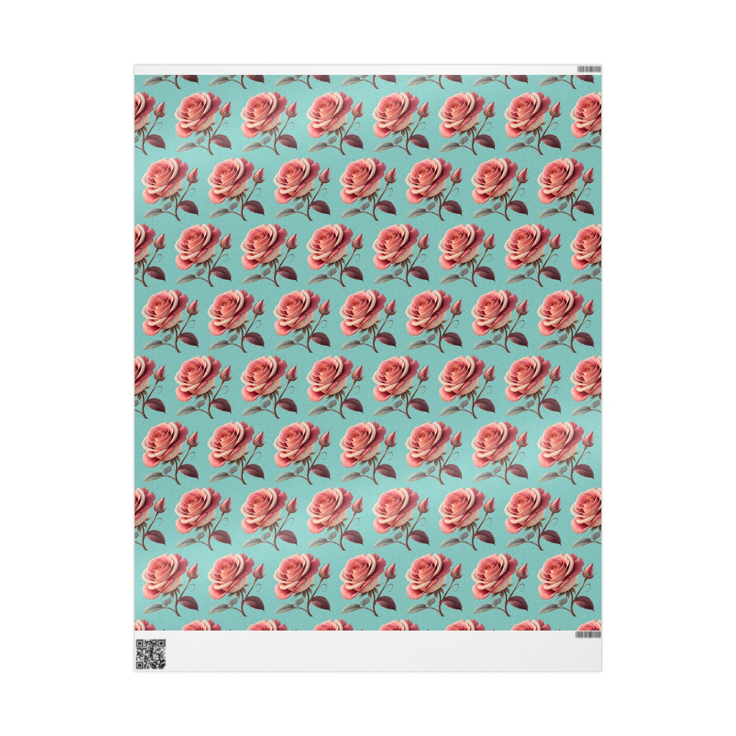 Floral Wrapping Paper, Vintage Rose Gift Wrap, Eco-Friendly Wrapping Sheets, Birthday, Bridal Shower, Holiday Packaging