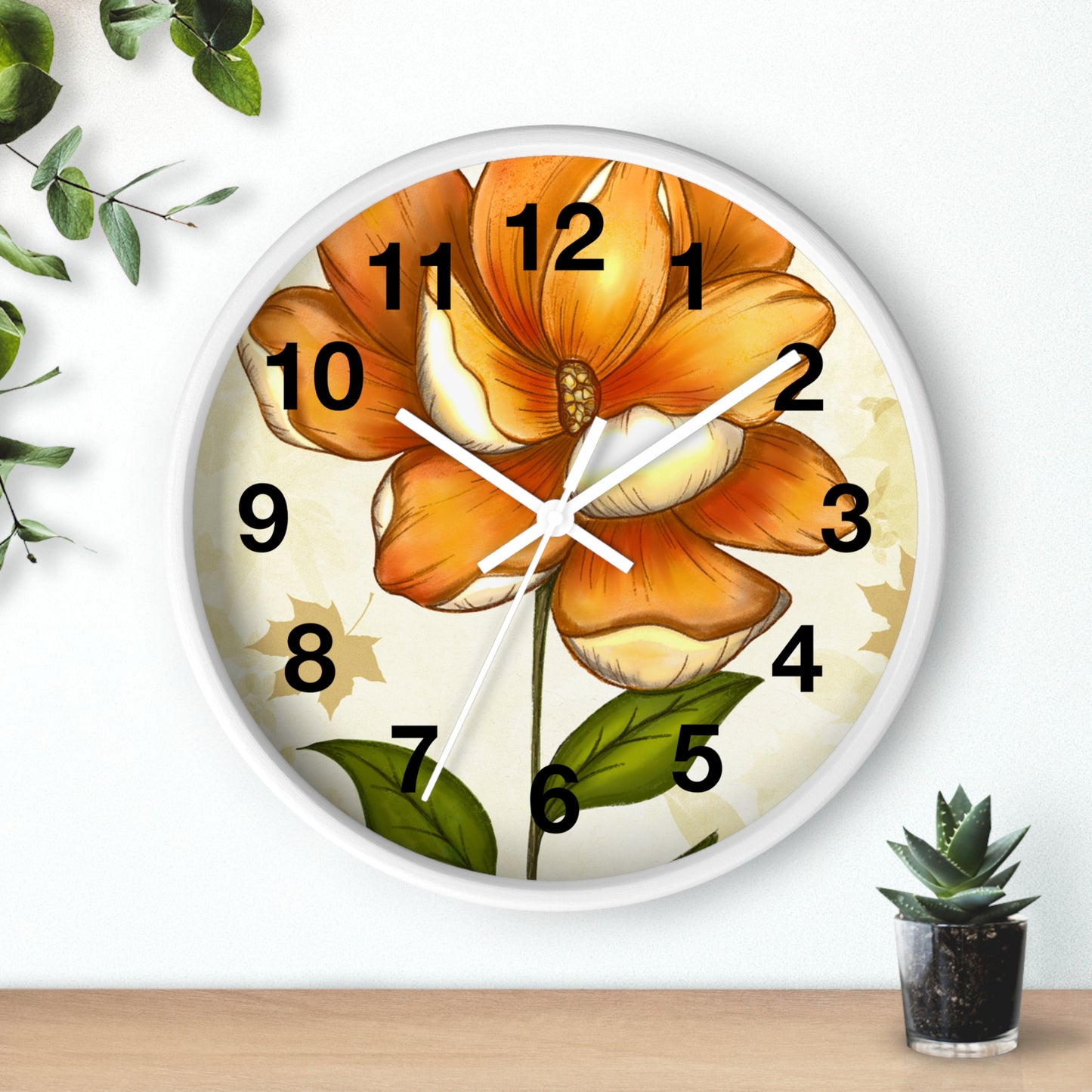 Floral Beauty Wall Clock, Nature-Inspired Home Decor, Elegance for Living Room, Perfect Gift for Flower Lovers, Kitchen Clock, Unique [...]