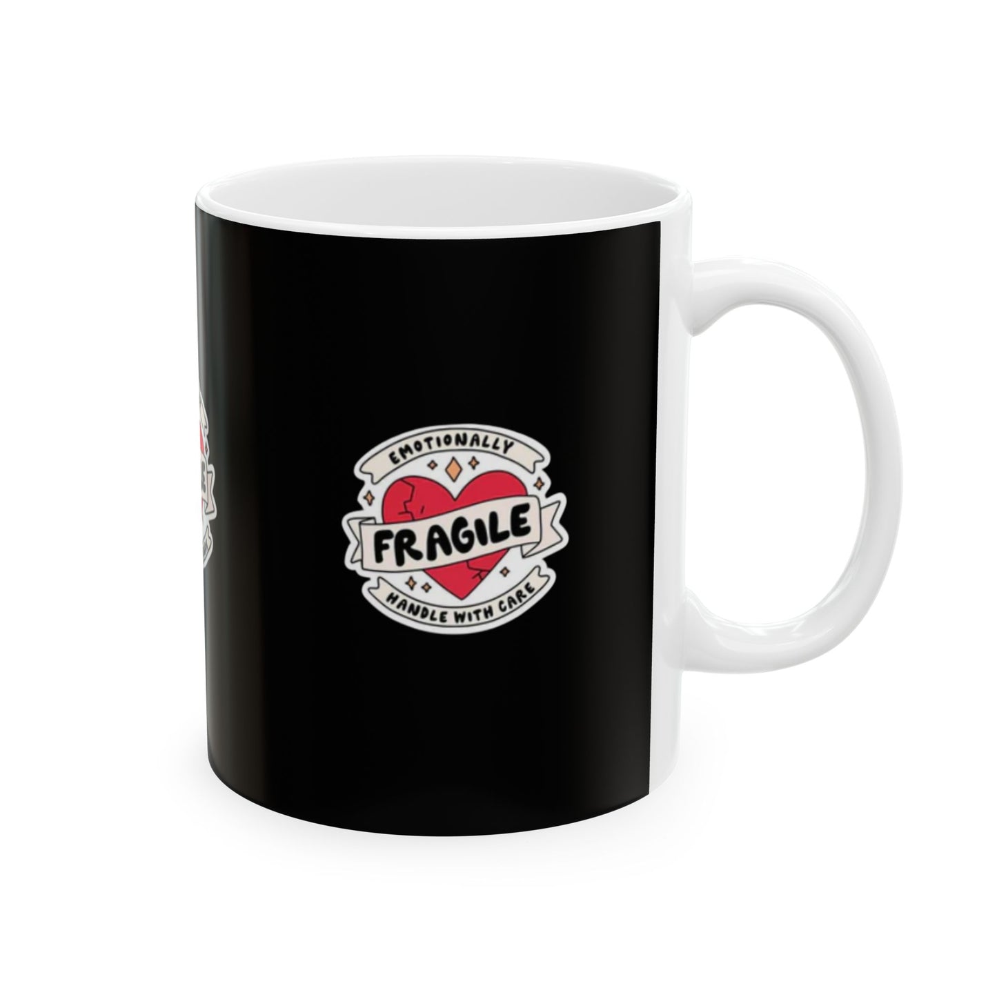 Emotionally Fragile Mug, Coffee Cup, Gift for Friends, Self-Care, Mental Health