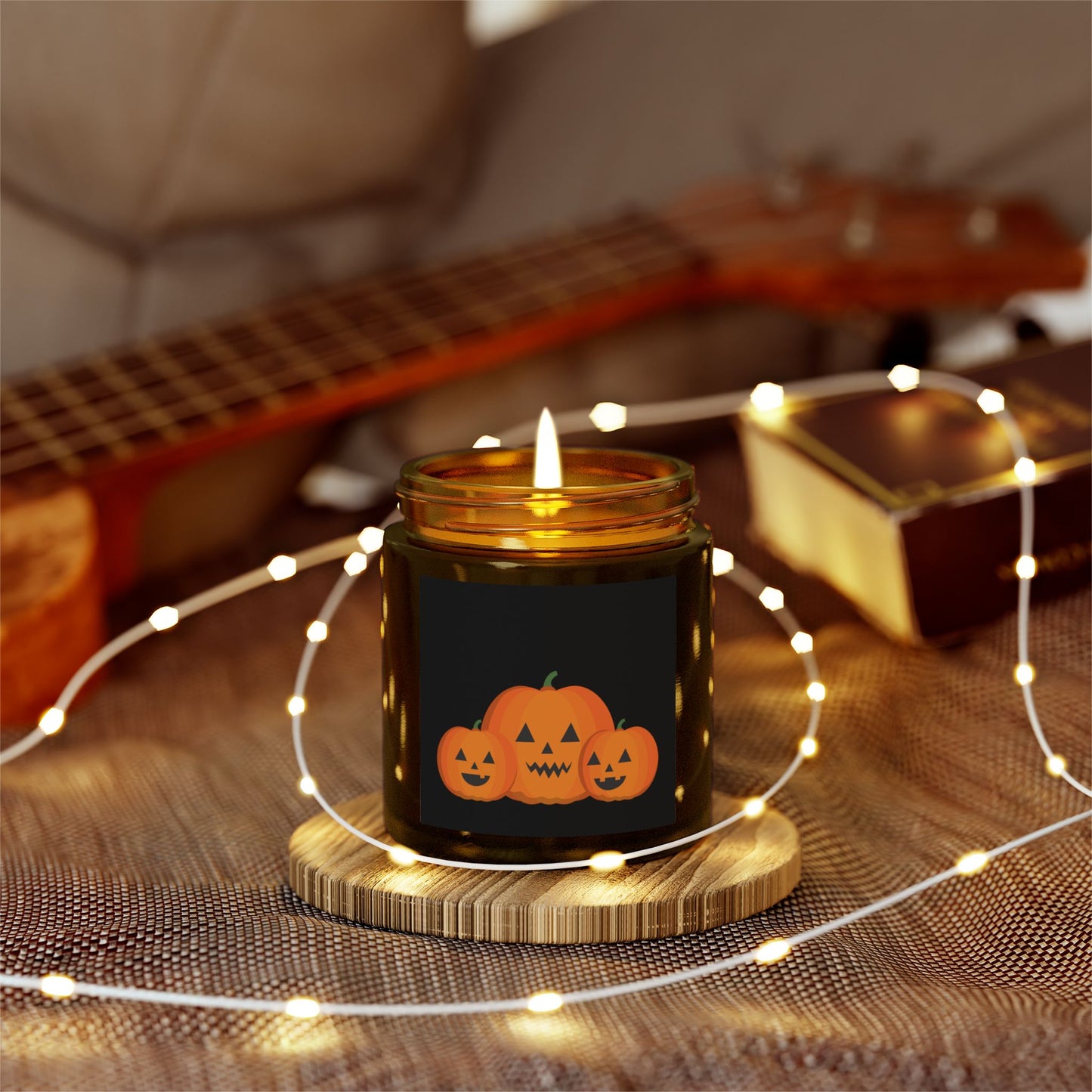 Pumpkin Scented Candle, Fall Decor, Halloween Gift, Cozy Home Fragrance, Autumn Candle, Candle for Pumpkin Lovers