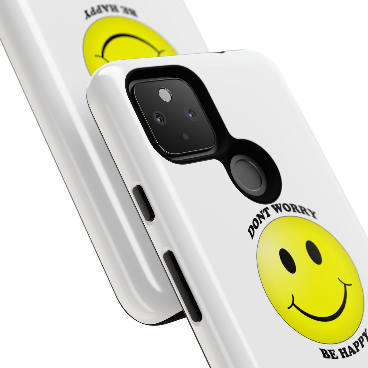 Happy Face Phone Case, Tough Cases, Don’t Worry, Be Happy, Cute Gift for Friends, Positive Vibes, Fun Mobile Accessories