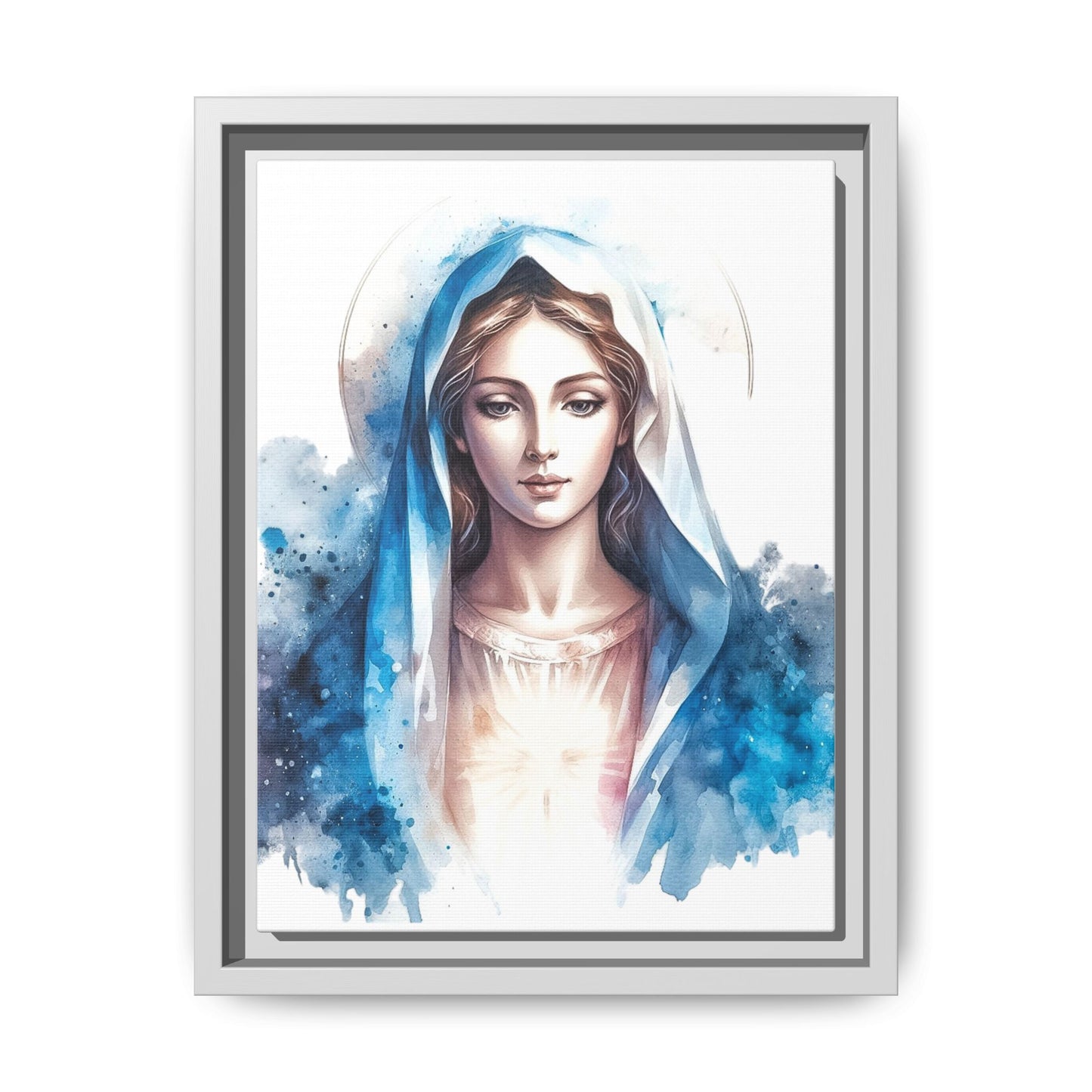 Framed Canvas Art Print, Spiritual Decor, Religious Artwork, Wall Decor, Gift for Faith, Elegant Home Decoration