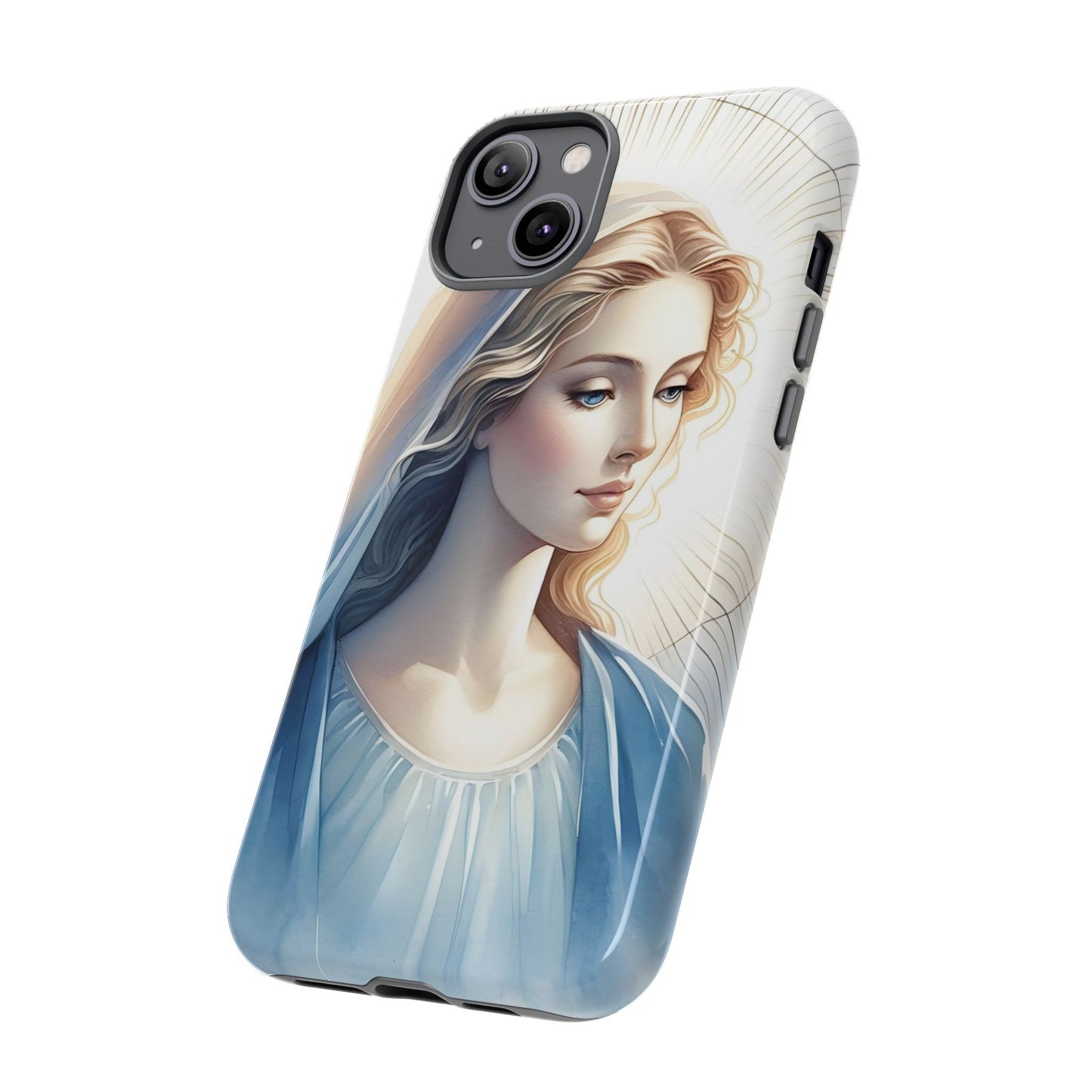 Beautiful Mary Phone Case, Tough Phone Case, Inspirational Tech Accessory, Gift for Her, Religious Phone Cover