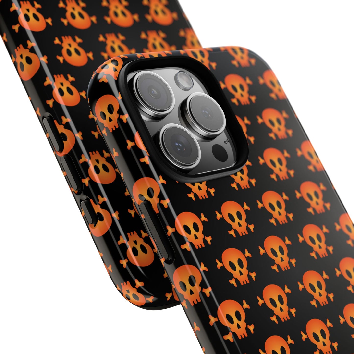 Halloween Skull Phone Case, Spooky Mobile Cover, Trick or Treat Accessory, Goth Gift, Skull Pattern Design