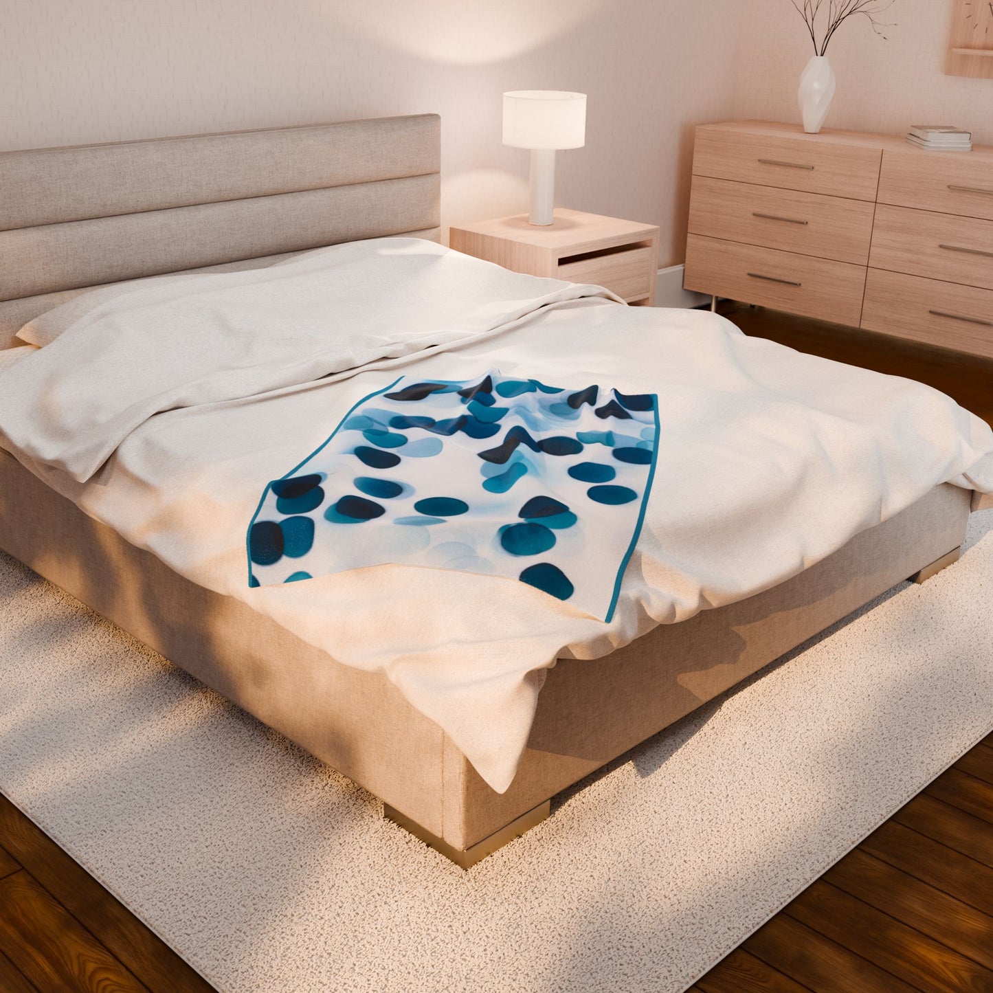 Cozy Velveteen Plush Blanket | Soft Throw for Home, Decorative Comforter, Gift for Anniversary, Winter Luxe Decor, Bedding Accessory