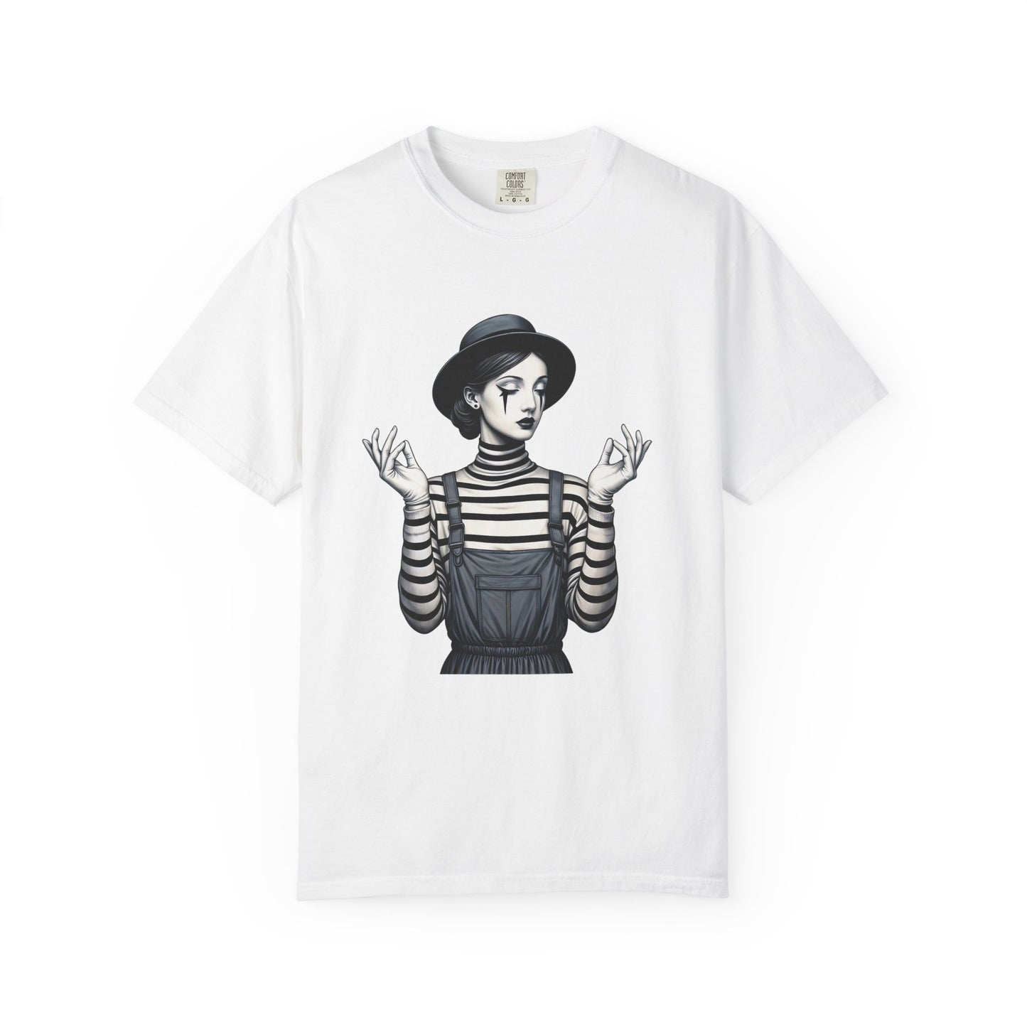 Gothic Striped Graphic Unisex T-Shirt, Edgy Casual Wear