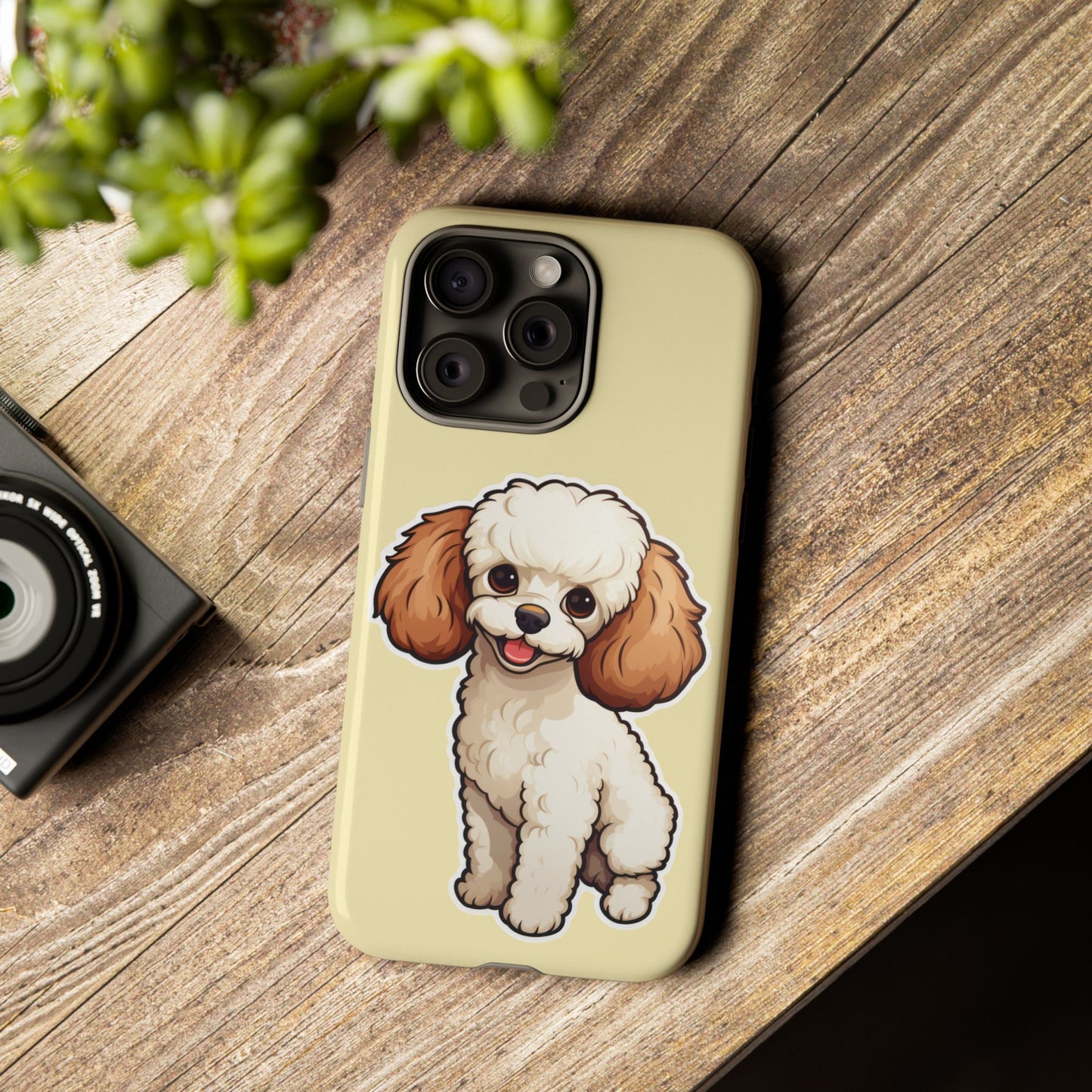 Cute Dog Phone Case, Pet Lover Gift, Custom Phone Cover, Cartoon Dog Case, Durable Phone Accessory