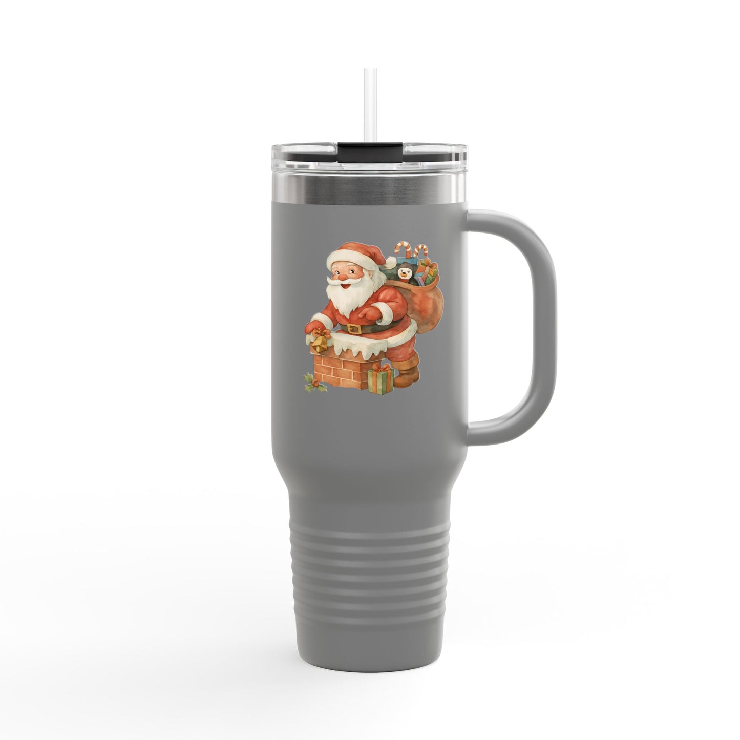Festive Insulated Travel Mug with Santa and Holiday Designs | Perfect for Christmas Parties, Gift for Coffee Lovers, Winter Travel, [...]